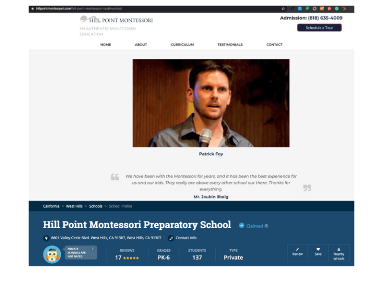 Social Proof - 8 Trust Signals Montessori Websites - Montessori Marketing Strategies